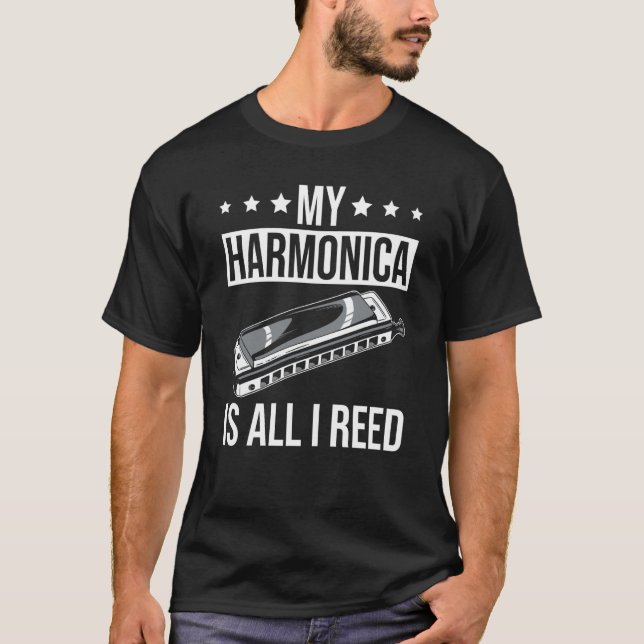 Camiseta Harmonicist Reed Harmonica (Frente)