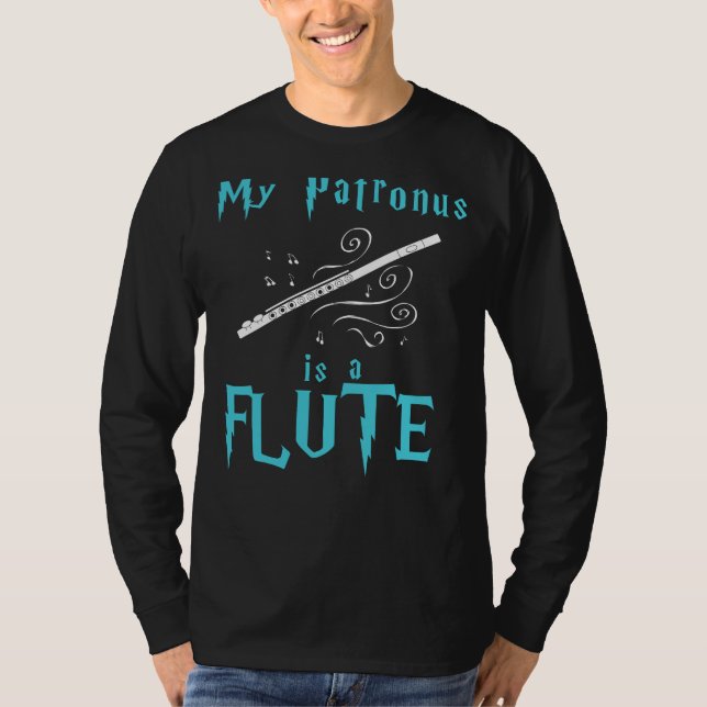 Camiseta Harmonize Magia: Meu Patronus é um Tee Flute para  (Frente)