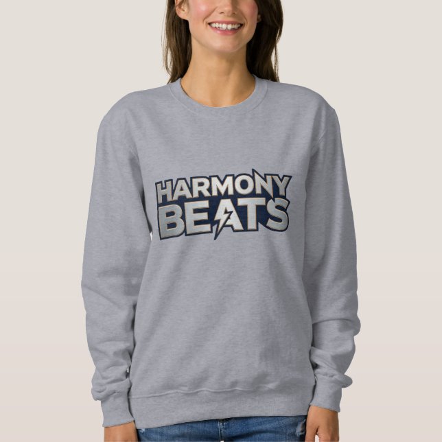 Camiseta Harmony Beats – Music Vibes Text Art (Frente)