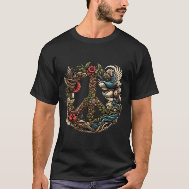 Camiseta Harmony divulgado: O Mandala ॐ Paz (Frente)