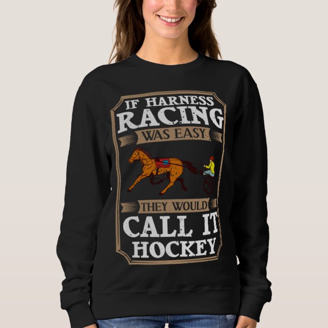 Camiseta Harness Racing Horse Race Track Racer Trotting Hor (Frente)