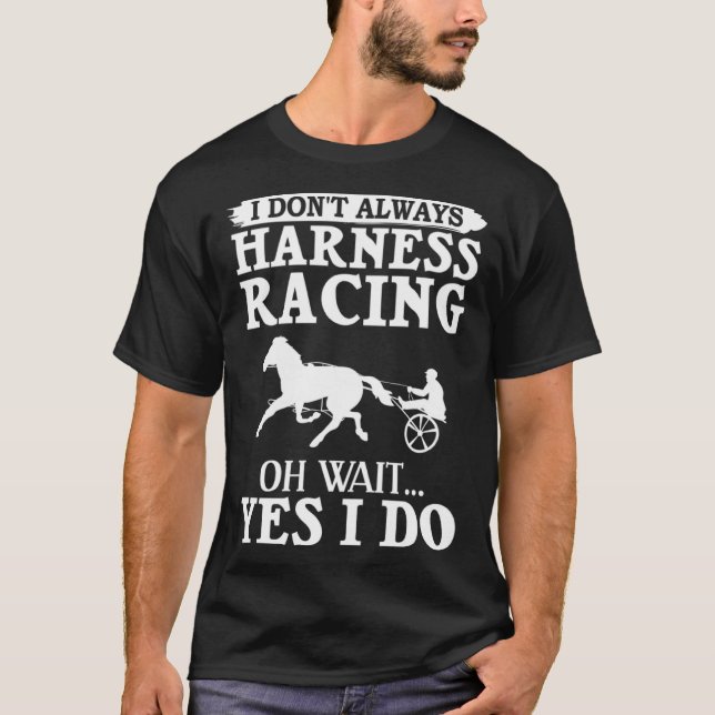 Camiseta Harness Racing Horse Race Track Racer Trotting Hor (Frente)