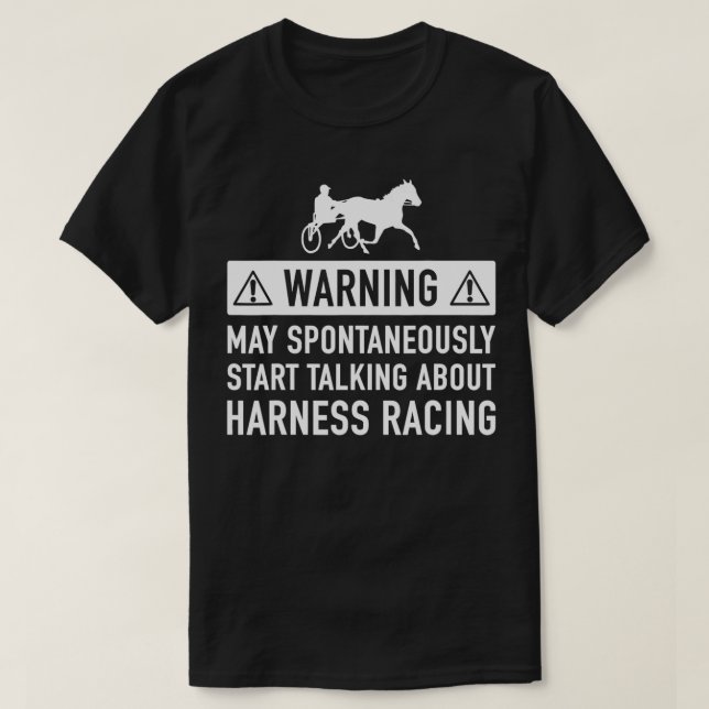 Camiseta Harness Racing Idea Para Ele Ou Para Ela (Frente do Design)