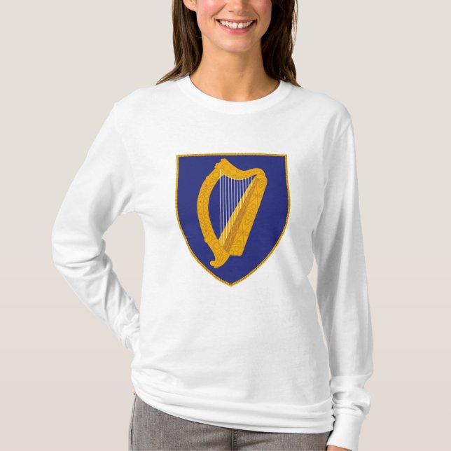 Camiseta Harp de Brian Boru - Símbolo da Irlanda (Frente)