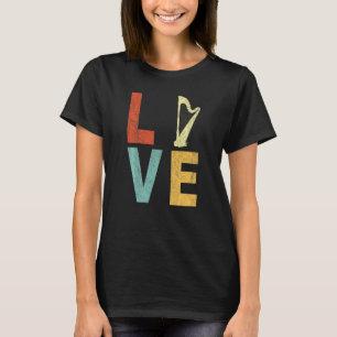 Camiseta Harp Love Funny Harp Player Harpist - Repórter de