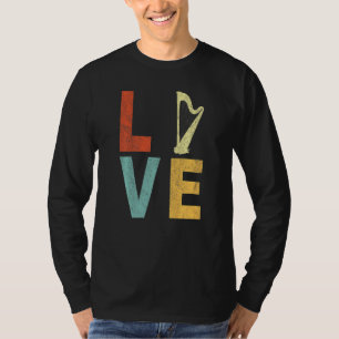Camiseta Harp Love Funny Harp Player Harpist - Repórter de