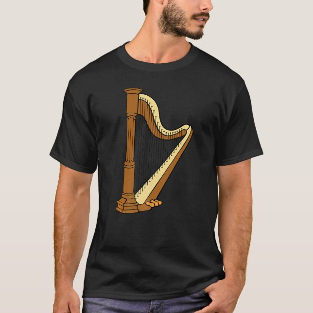 Camiseta Harp Player Harpist Music (Frente)