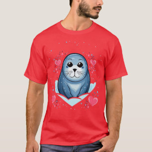 Camiseta Harp Seal Valentine Day