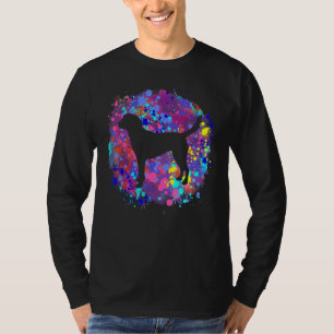 Camiseta Harrier Dog Pink Watercolor Splatter Art Love Dogs