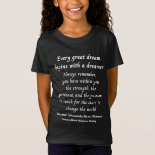 Camiseta Harriet R. Tubman Cita Famosa Mulher Negra América