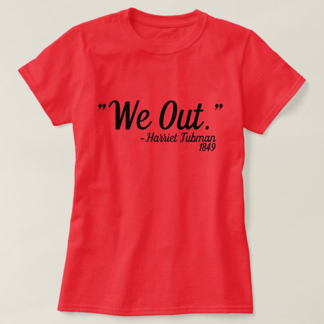 Camiseta Harriet Tubman Cote personalizado (Frente do Design)