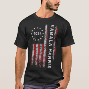 Camiseta Harris 2024 American Flag Kamaka Apoiador 1