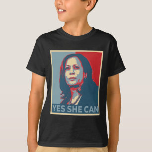 Camiseta Harris 2024 Eleição Presidente Kamala Sim Ela Pode