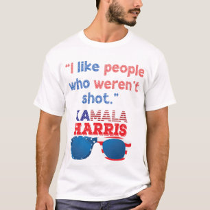 Camiseta Harris 2024 Engraçado eu gosto de pessoas que não 