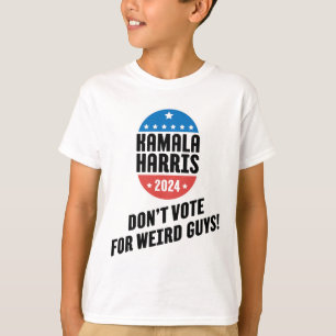 Camiseta Harris 2024 Não Vote Em Caras Estranhos!
