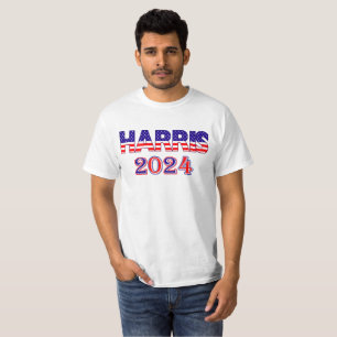 Camiseta Harris 2024 Presidente Democrat EUA Sinalizador Va