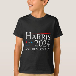 Camiseta Harris 2024 Salve a Campanha Eleitoral Democrática