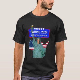 Camiseta HARRIS 2024, UNIDADE SOBRE A estátua da liberdade 