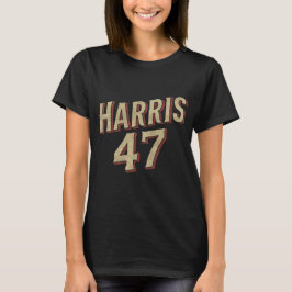 Camiseta Harris 47 caligrafia vintage