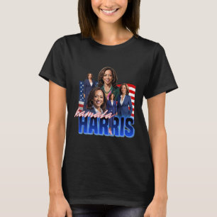 Camiseta Harris American Flag Bootleg