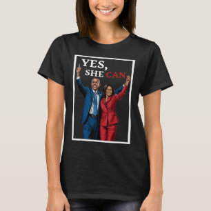 Camiseta Harris E Barack Obama Na Frente, Eleições 2024
