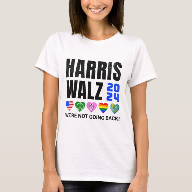 Camiseta Harris Peace Love Equality Lgbb Human Rights Esper (Frente)