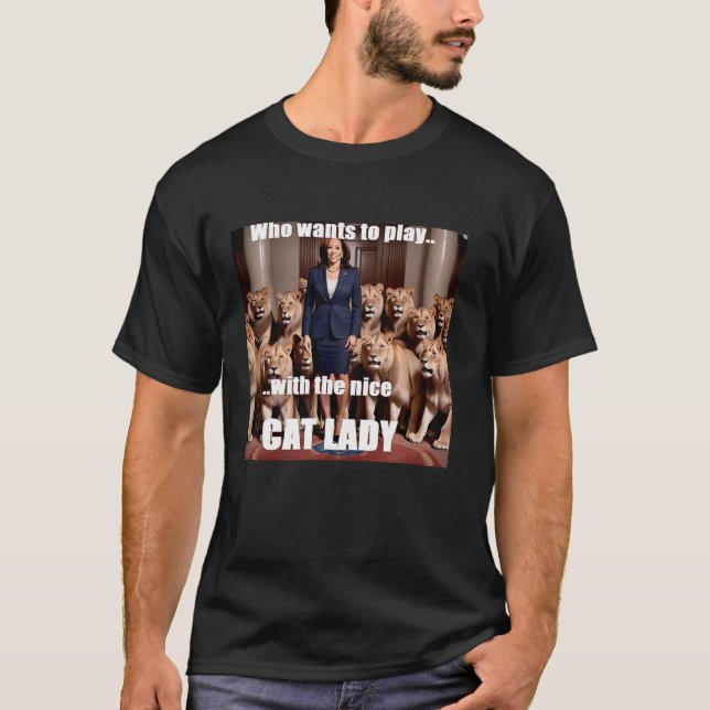 Camiseta Harris Que Quer Brincar Com A Boa Gata T (Frente)