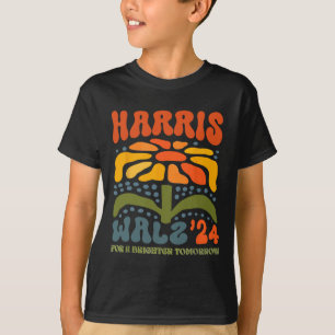 Camiseta Harris W Waltz 2024 Retro Boho Vintage Groovy Flow