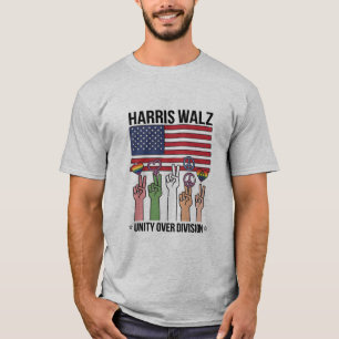 Camiseta Harris Waltz 2024 Unidade Sobre Divisão