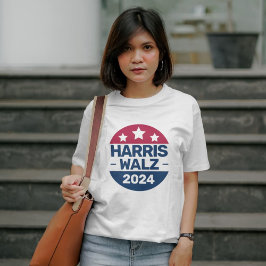 Camiseta Harris Walz 2024 Campanha pelo Presidente Patrióti