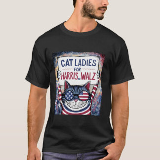 Camiseta Harris Walz 2024 Cat Ladies para Harris e Walz Wa