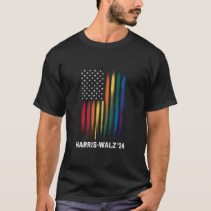 Camiseta Harris Walz 2024 Eleição Kamala Tim Waltz LGBT