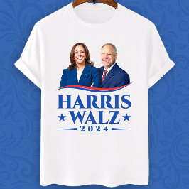 Camiseta Harris Walz 2024 - foto eleitoral