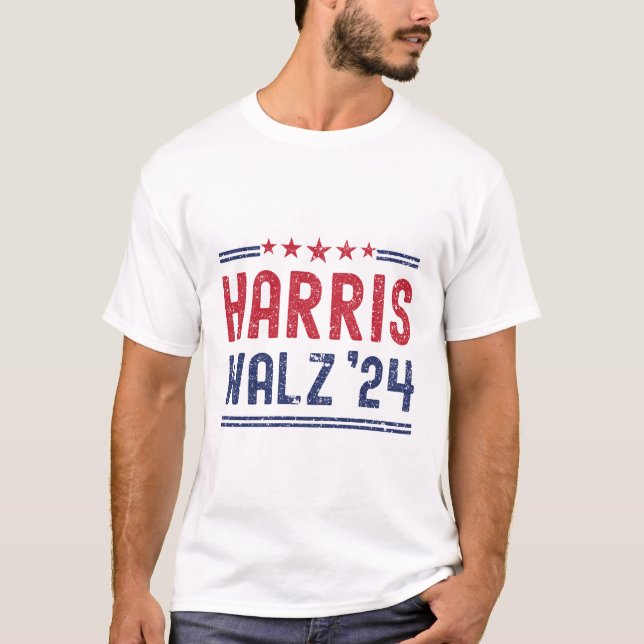Camiseta Harris Walz 2024 - Harris Walz 2024 Nós Não Somos  (Frente)