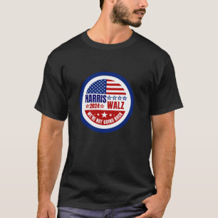Camiseta Harris Walz 2024 Não vamos voltar à presidência
