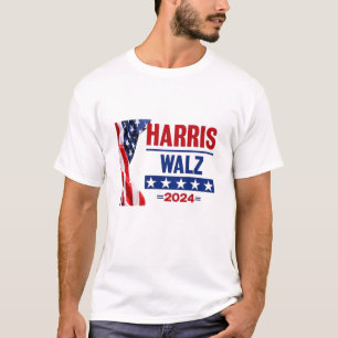 Camiseta Harris Walz 2024 Para As Pessoas Red White E Blue