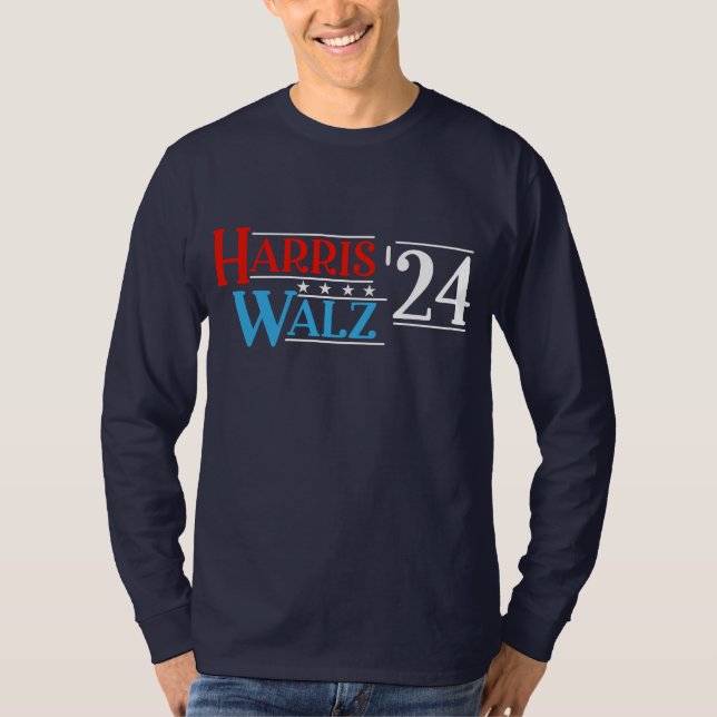 Camiseta Harris Walz 2024 para Presidente (Frente)