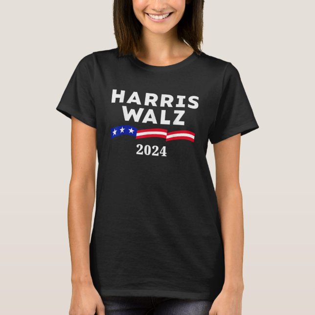 Camiseta Harris Walz 2024 Para Presidente Kamala Harris Wal (Frente)