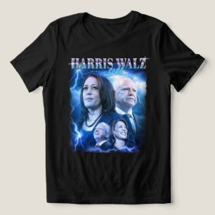 Camiseta Harris Walz 2024 Retro 90s Estilo