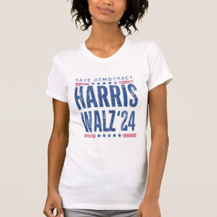 Camiseta Harris Walz 2024 Save Democracy