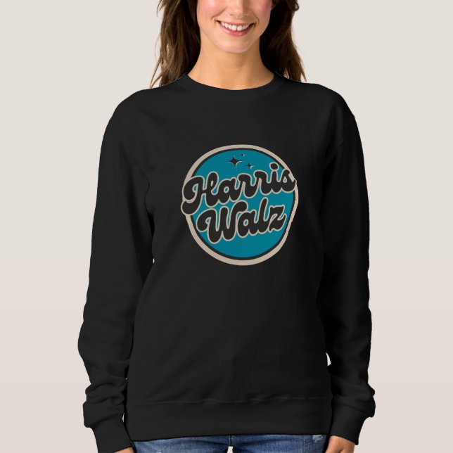 Camiseta Harris Walz 2024 Sweatshirt feminina (Frente)