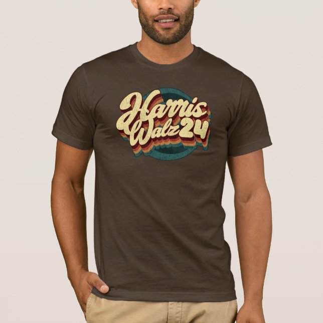 Camiseta Harris Walz 24 Retro (Frente)