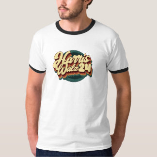 Camiseta Harris Walz 24 Retro Ringer