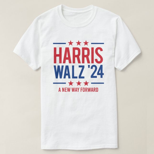 Camiseta Harris Walz 24 - Um novo caminho (Frente do Design)
