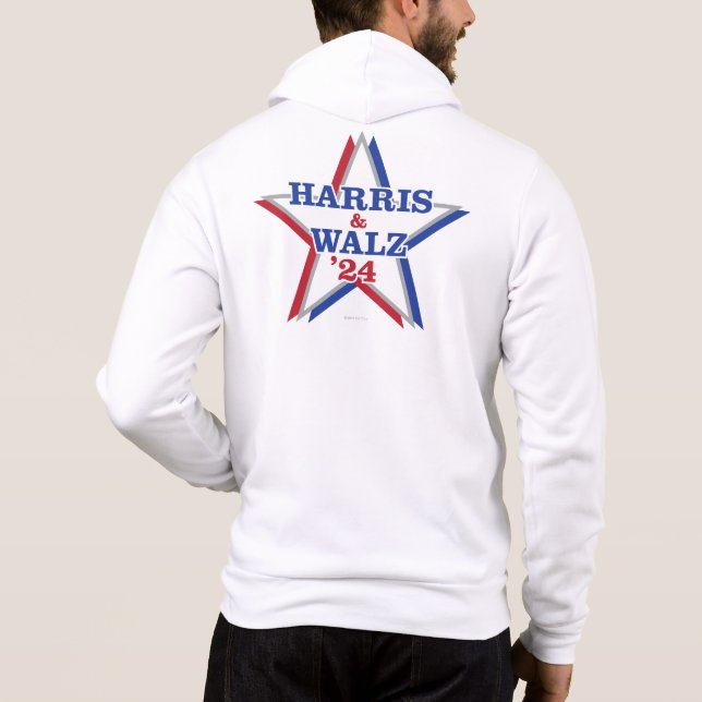Camiseta HARRIS & WALZ '24 - zip front hoodie (Verso)