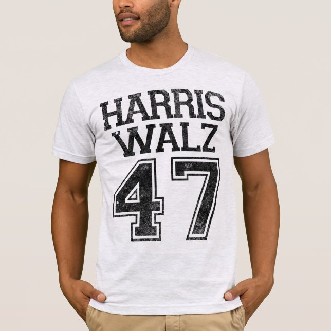 Camiseta Harris Walz 47º Presidente Vintage (Frente)