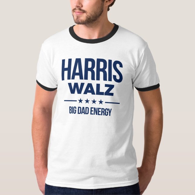 Camiseta Harris Walz Big Pai Energy (Frente)
