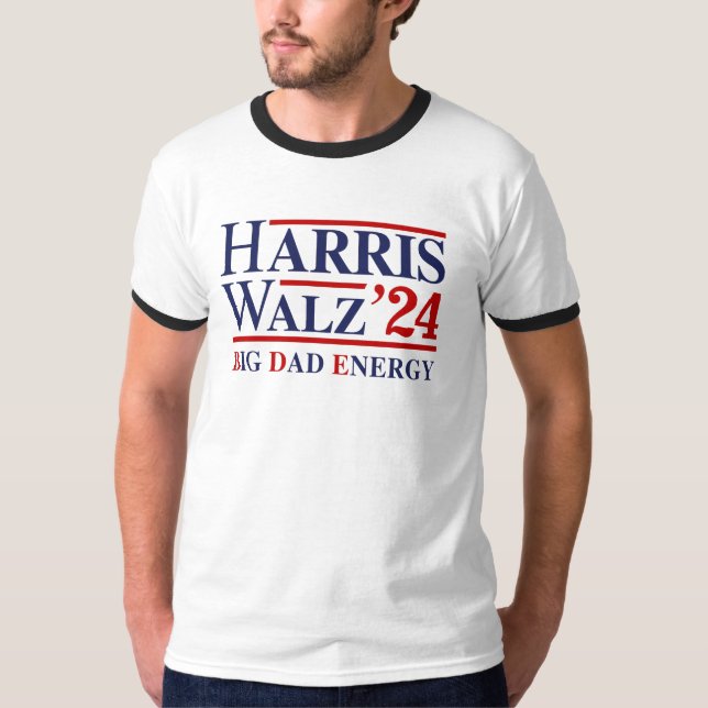 Camiseta Harris Walz Big Pai Energy (Frente)