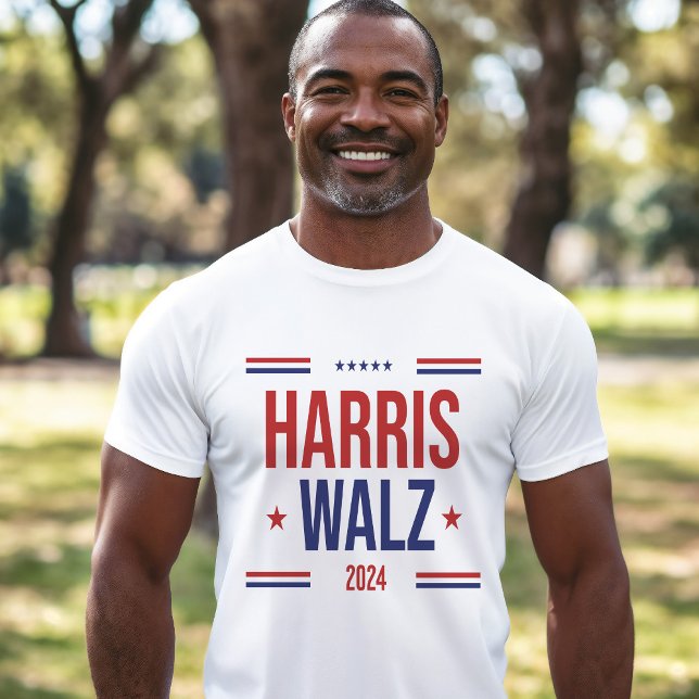 Camiseta Harris Walz, defensor da eleição democrática (Harris Walz Supporter Democratic Election T-Shirt)