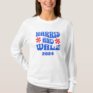 Camiseta Harris & Walz - Flores retrógradas Longa Folga